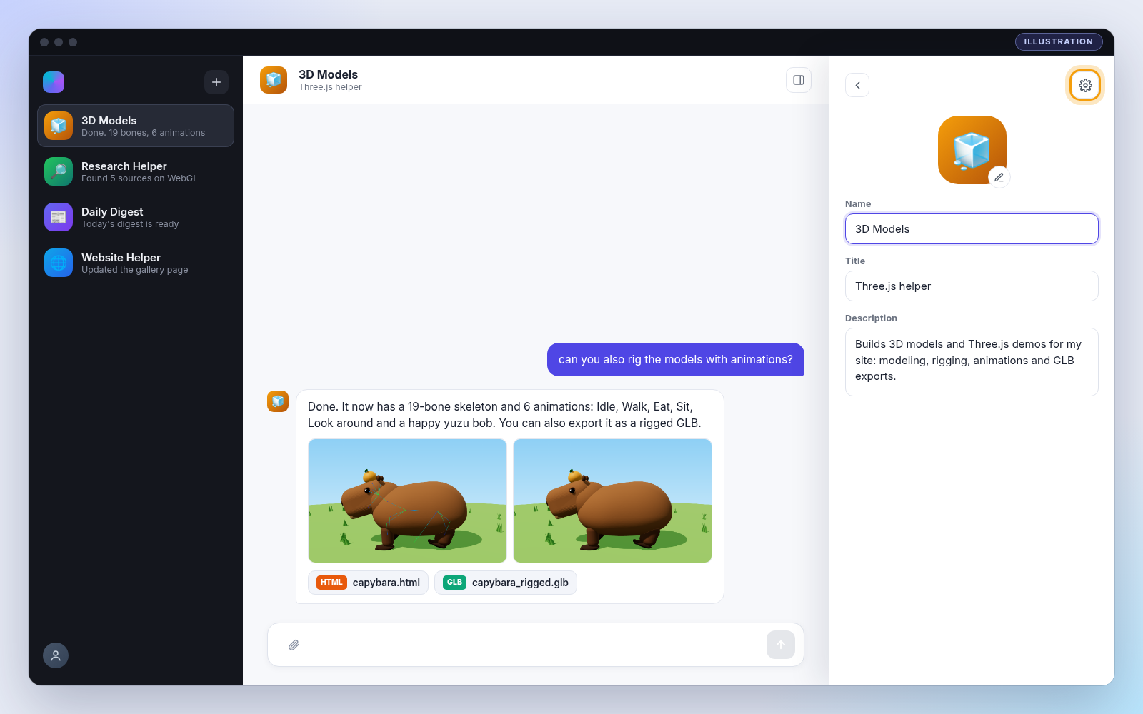 Grok Bot per-bot settings: avatar, name, title and description